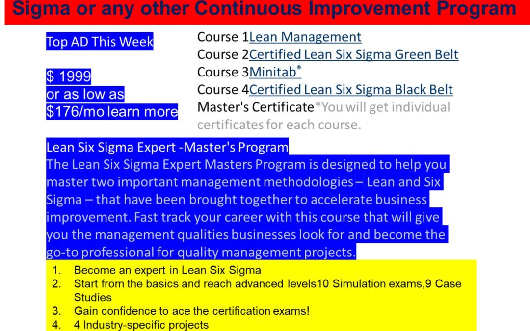 How do I become a Lean Six Sigma Expert?